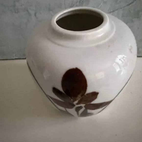 Ginger Jar Vase Oriental Collection Hand painted Floral Flower 6" Japan - Picture 3 of 5